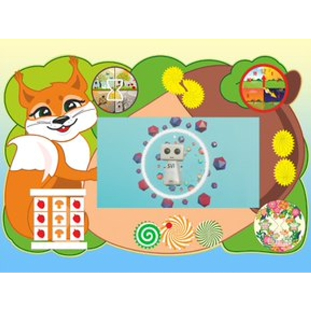 Интерактивный бизиборд SVI Белочка, 4-5 лет