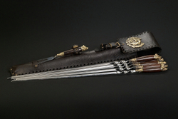 Набор шампуров "Звери Лесные" в чехле из натуральной кожи