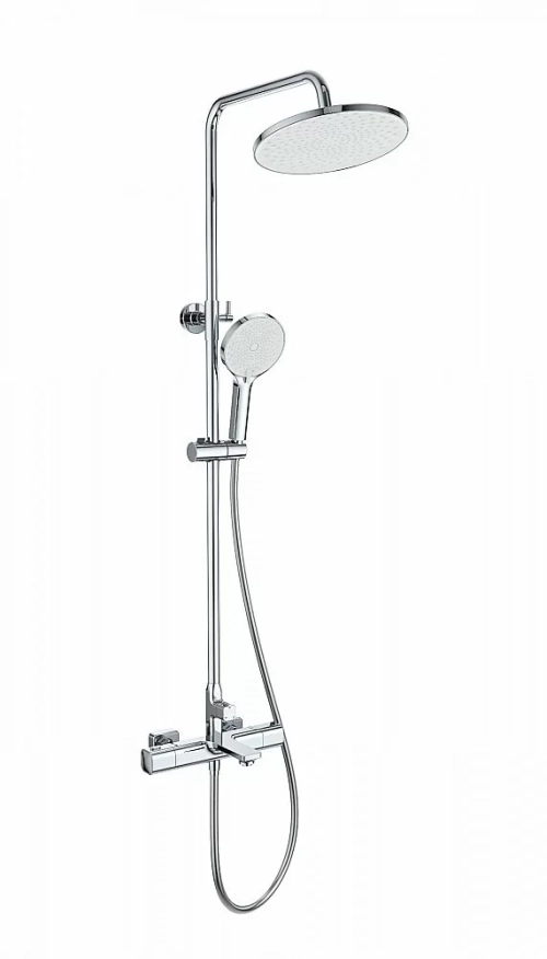 Душевая система с термостатом WONZON & WOGHAND SOLID WW-C3011-A-CR хром
