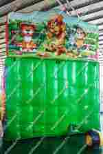 Надувной батут "Мир сафари" с цветным полом 8*4*5 м,