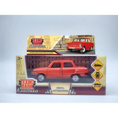 Модель ин. мет. "Заз-968а Запорожец" 12см, красный ZAZ968A-12-RD (Технопарк)