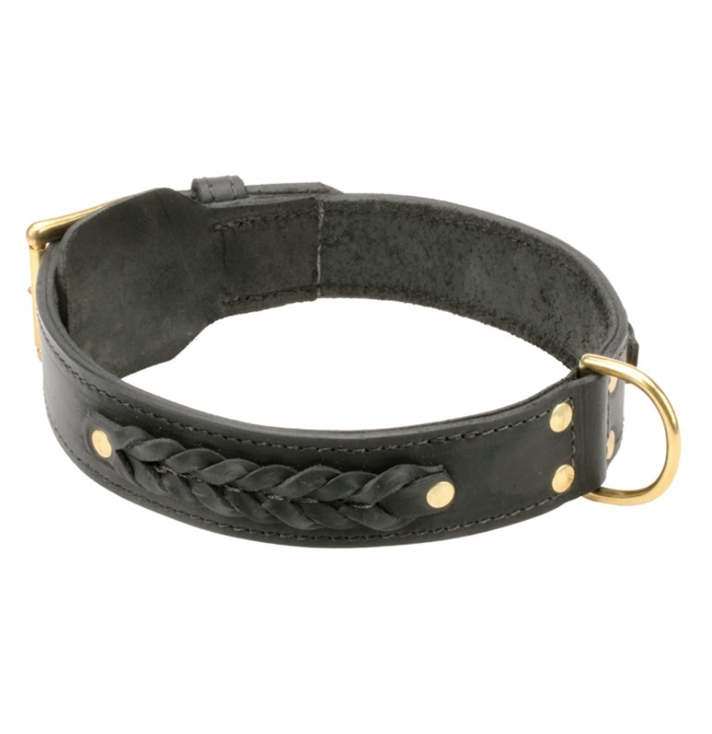 ДВУХСЛОЙНЫЙ КОЖАНЫЙ ОШЕЙНИК С ПЛЕТЕНИЕМ «BRAIDED CLASSIC»