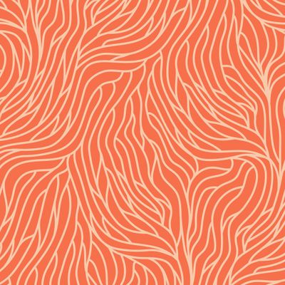 Горгониевый Коралл персиковый на коралловом фоне