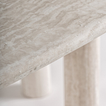 Обеденный стол Thiennes из травертина овальный