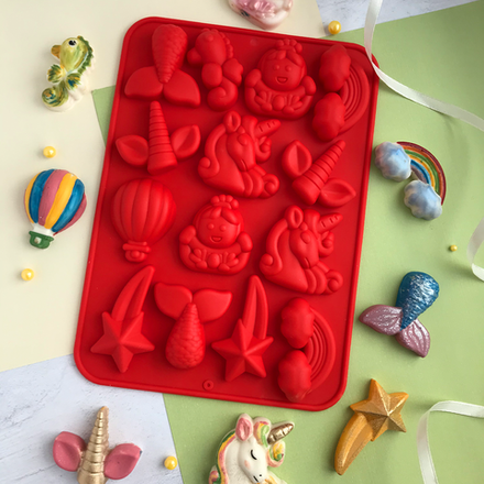 Форма силиконовая «Страна единорога», 14 ячеек