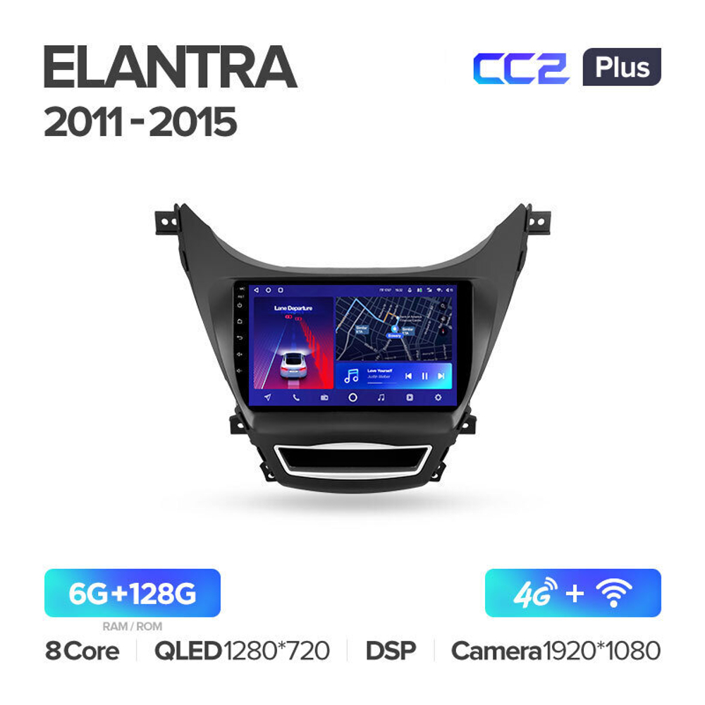 Teyes CC2 Plus 9" для Hyundai Elantra, Avante 2013-2016