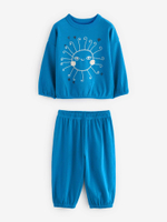 Пижама для девочки Next 196-716, 3 шт., Синий, Голубой, Молочный