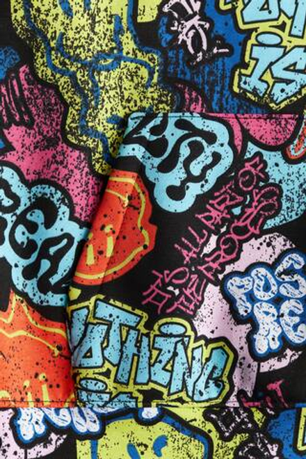 H&M Толстовка с капюшоном и принтом, разноцветный