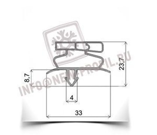 Уплотнитель для подстольного холодильного шкафа True TUC-24G-HC-LD 625*565мм по пазу(019)