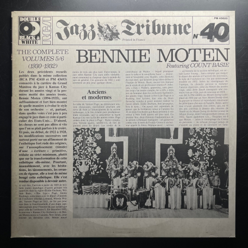 Bennie Moten ‎– The Complete Bennie Moten Vol. 5/6 (1930-1932) 2LP (Франция 1983г.)