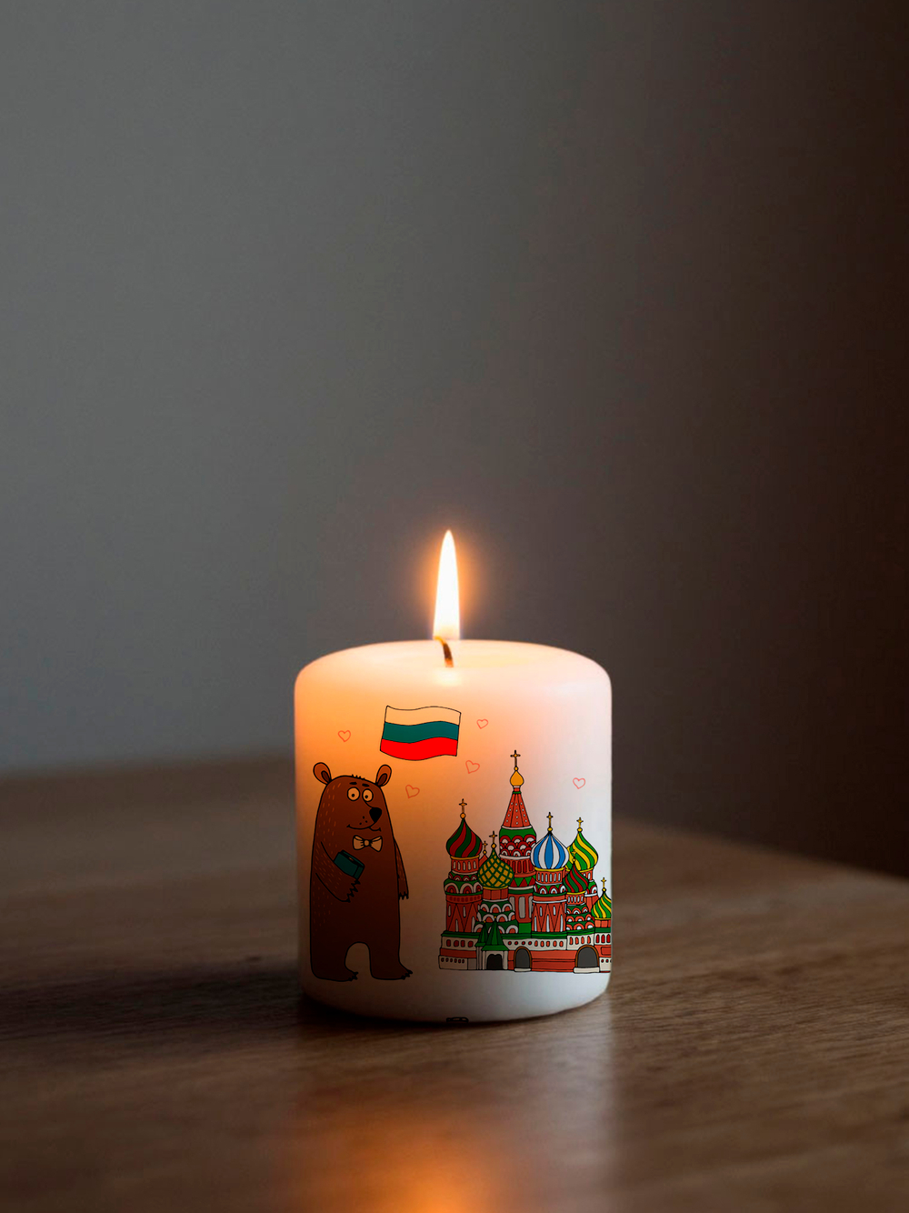 Трансфер переводной - декаль для свечей и гипса русская тематика 004 А5