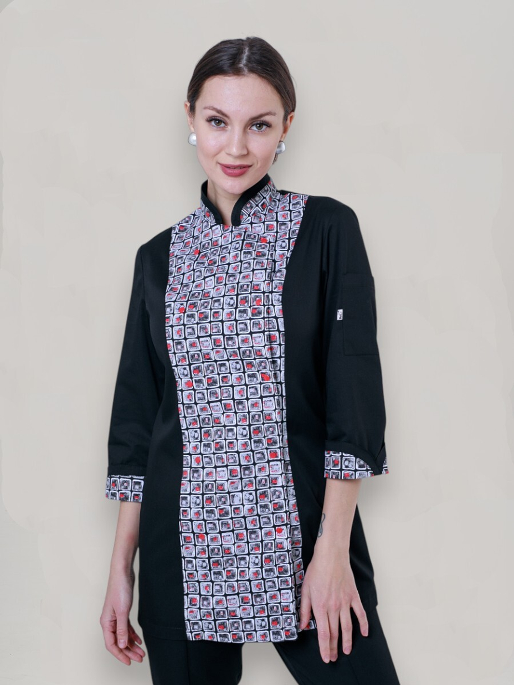 Китель поварской | Бл-318/1 ак 3/4 клеон проф