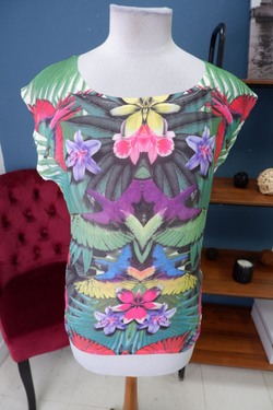 Блузка Fuga с принтом 44 размер