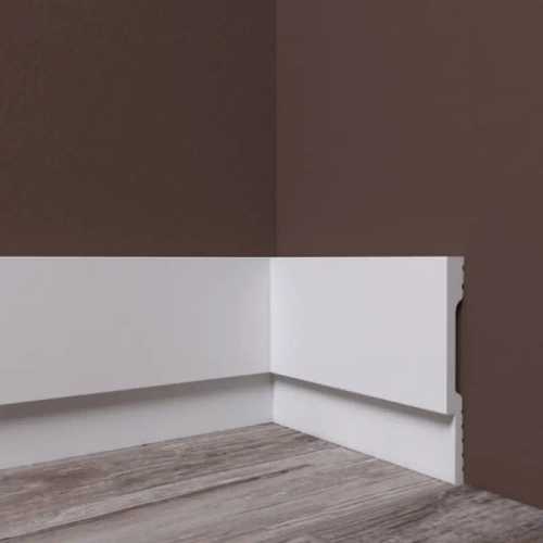 Плинтус-наличник дюрополимерный под покраску Solid 1 UHD42/80D Белый 79х12х2400 мм