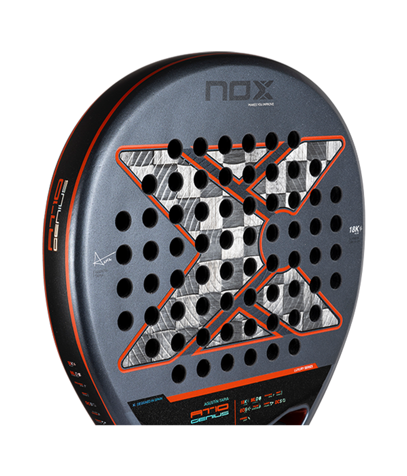 Ракетка NOX AT10 Genius 18K Alum 2025 — контроль и мощность