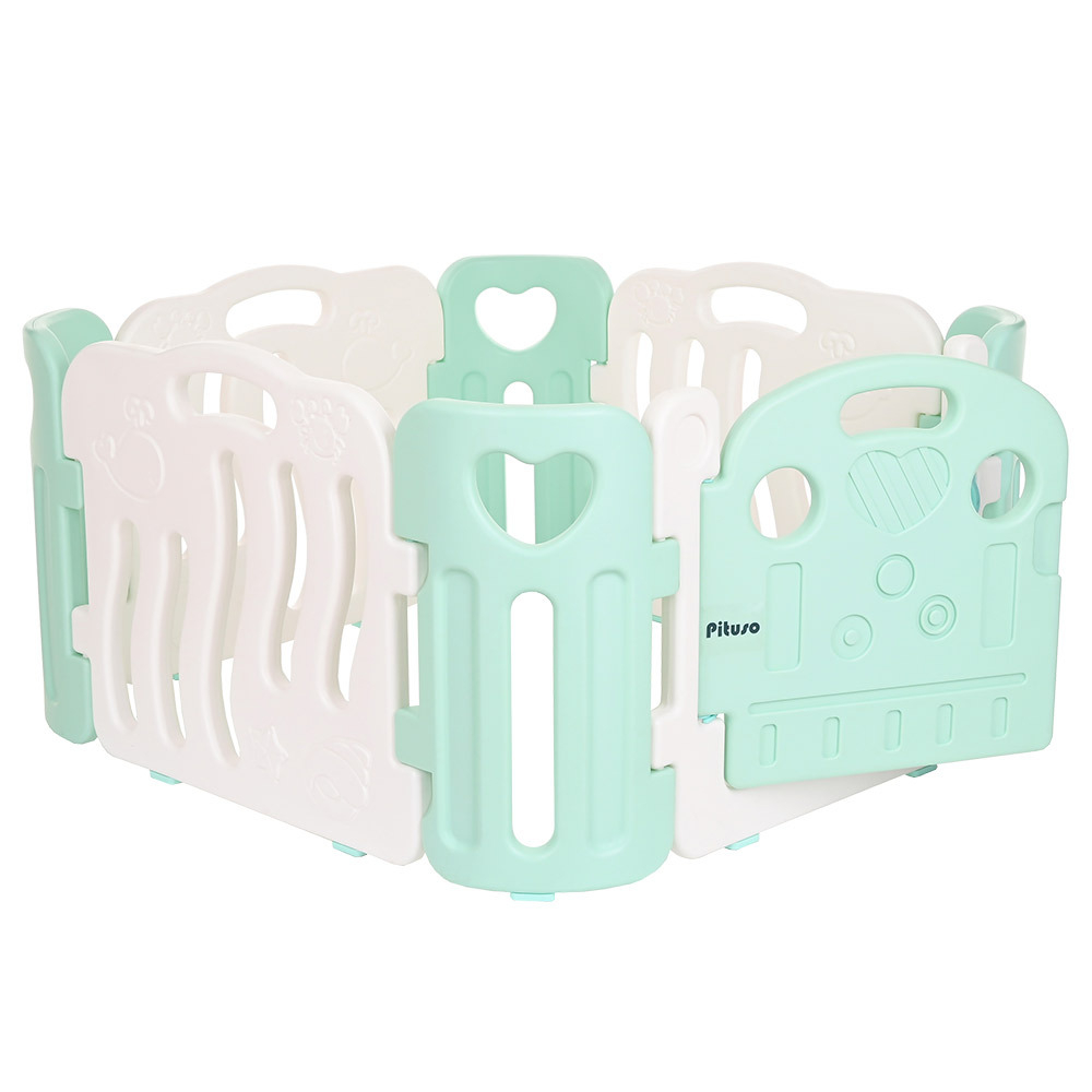 PITUSO Детский ограждение-манеж Морской, Салатовый/белый (без шаров)