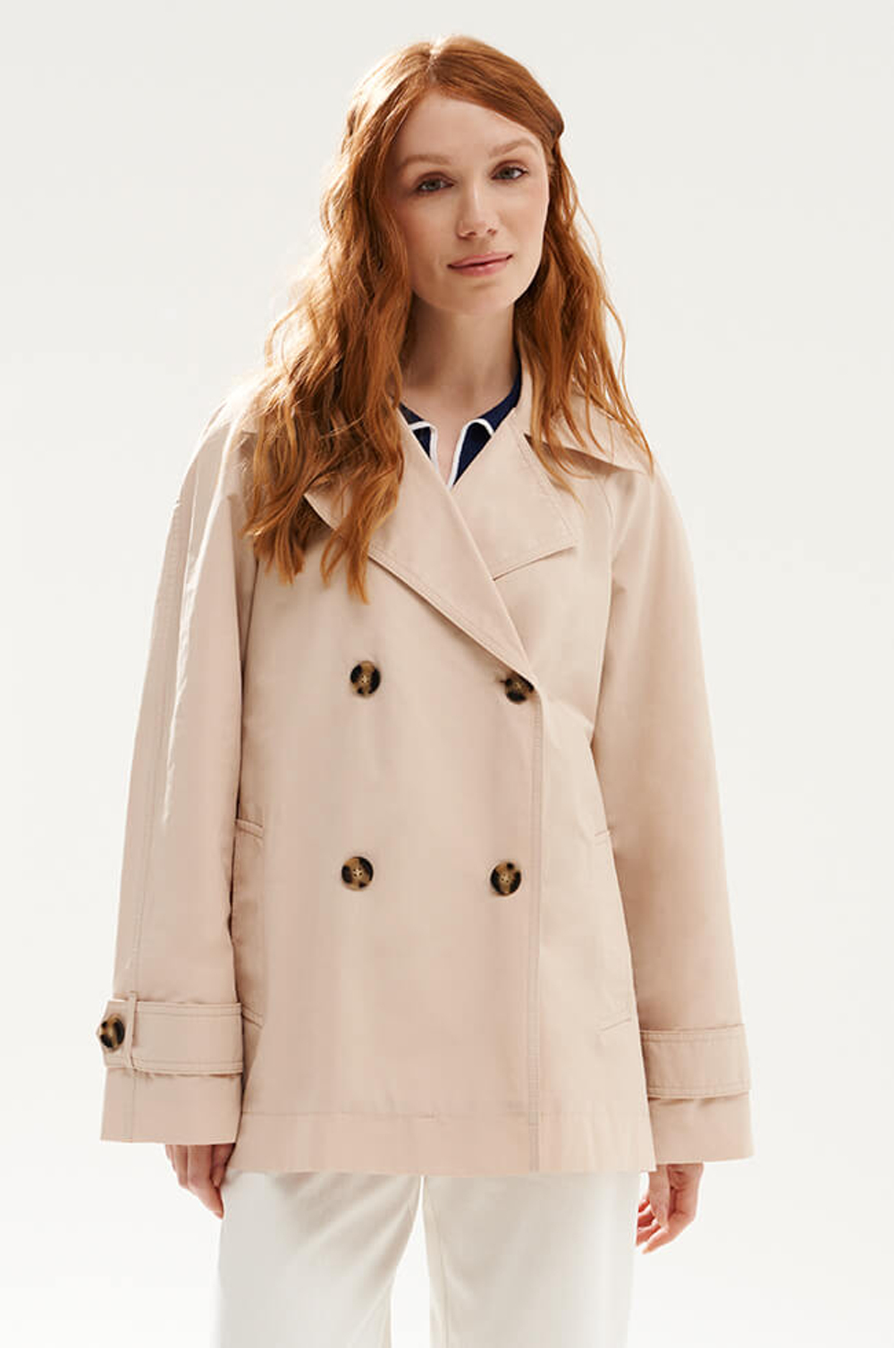 0119 Плащ женский (бежевый)