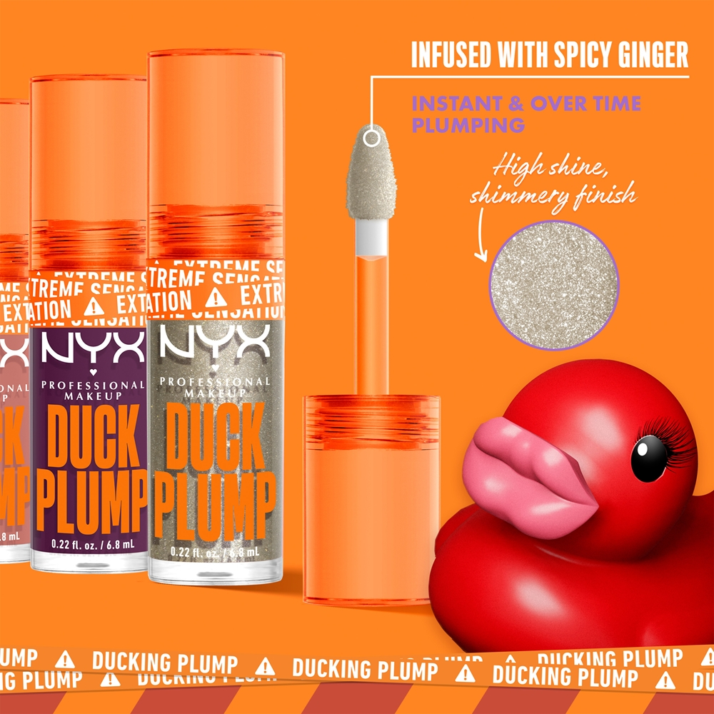 NYX Professional Makeup Duck Plump - Блеск для губ с эффектом увеличения оттенок Flippin Slime, 7 ml