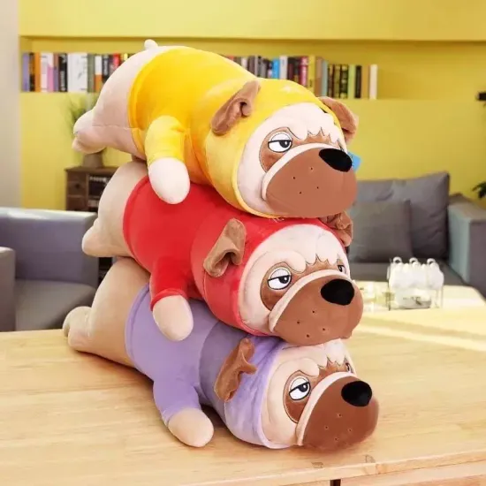 Мягкая игрушка-подушка собака "Мопс" 90 см