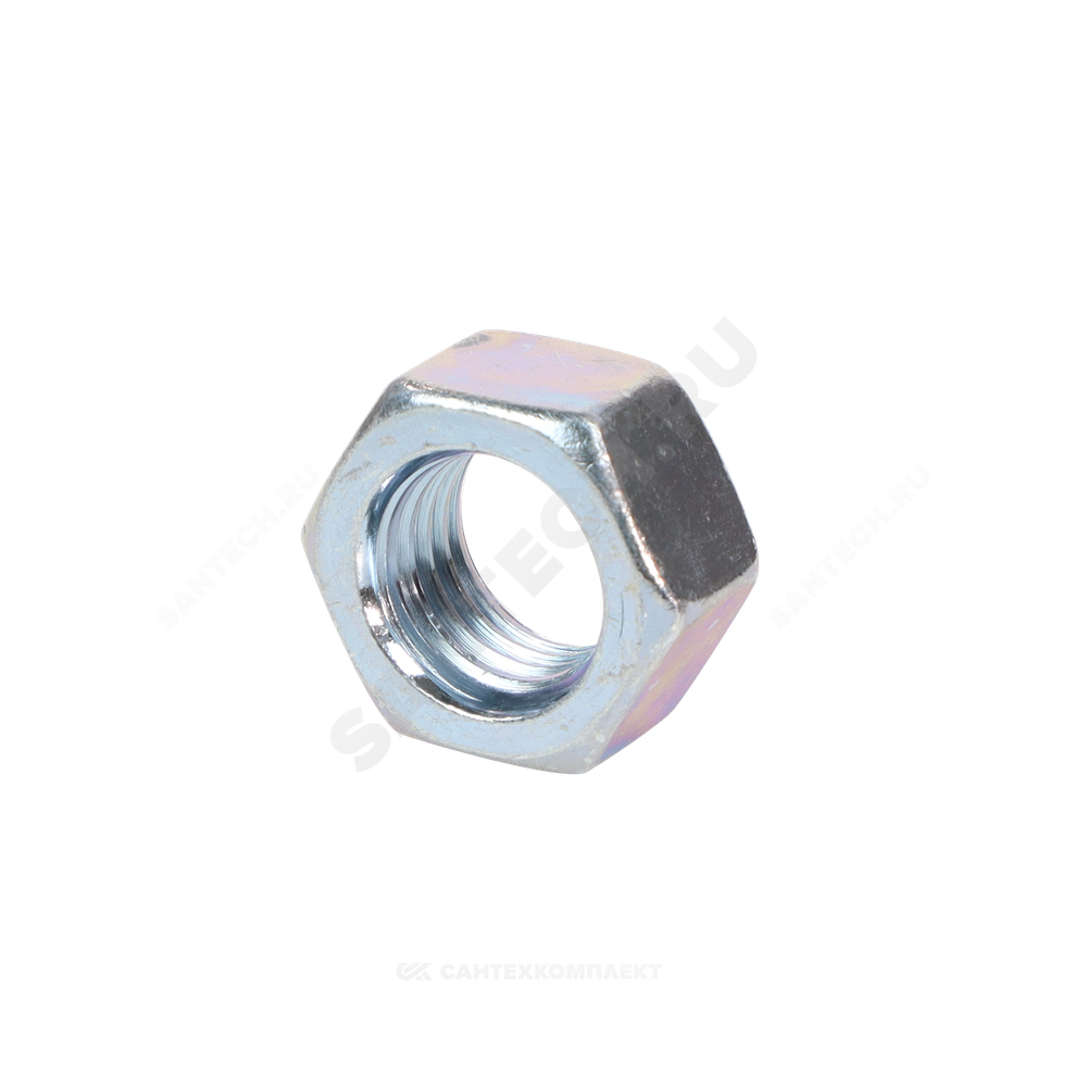 Гайка стальная оц М30 к.п. 5 шестигранная вес DIN 934 (5915/5927)