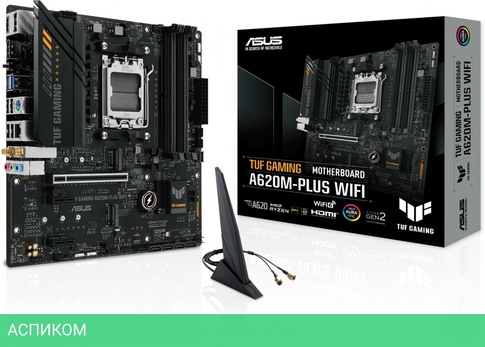 Материнская плата ASUS TUF Gaming A620M-Plus WiFi (90MB1F00-M0EAY0)