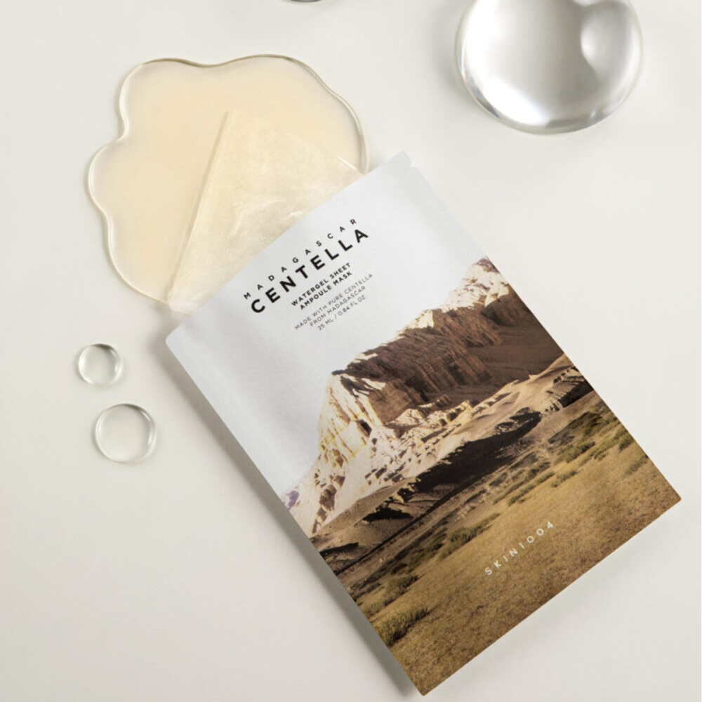 Skin1004 Madagascar Centella Watergel Sheet Ampoule Mask ампульная маска с 51% центеллы