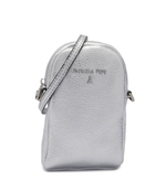 Кожаная сумка через плечо Patrizia Pepe - серебряный(7B0009 L001)