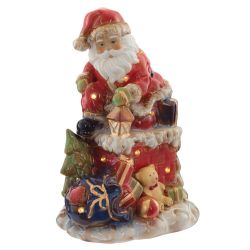 GAEM Фигурка декоративная с подсветкой "Санта" (2xAA, н/п), L20 W15 H29 см