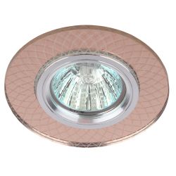 Светильник встраиваемый cо светодиодной подсветкой ЭРА DK LD43 TEA 3D под лампу MR16 GU5.3 белый/оранжевый | Встраиваемые LED светильники