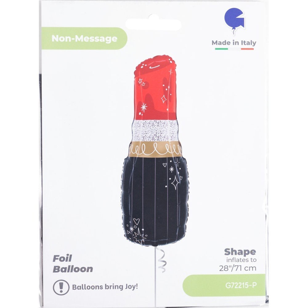 Фольгированный шар-фигура «Губная помада» в ассортименте