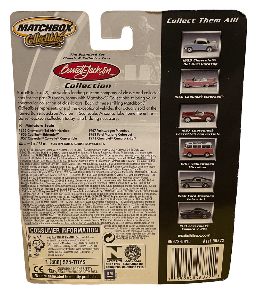Matchbox Collectibles Barret-Jackson Collection - 1957 Chevrolet Corvette Convertible (2002)