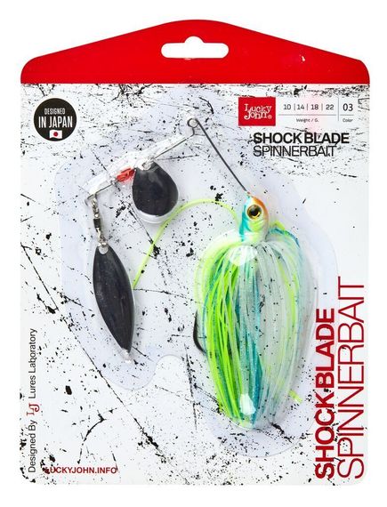 Спиннербейт Lucky John  SHOCK BLADE 14.0г 003 в блистере