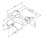 Смеситель для ванны AM.PM Spirit 2.1 F71A10000