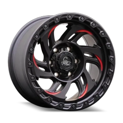 Диск колёсный литой AGILITY FORCE А723 R18 8.5 ET0 Matte Black / Red Milled Spokes