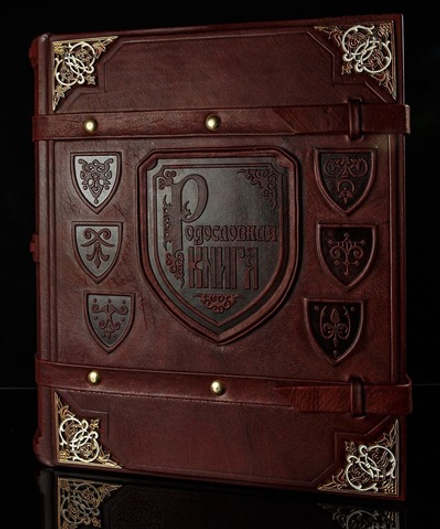 Большая семейная родословная книга "Столетие", натуральная кожа
