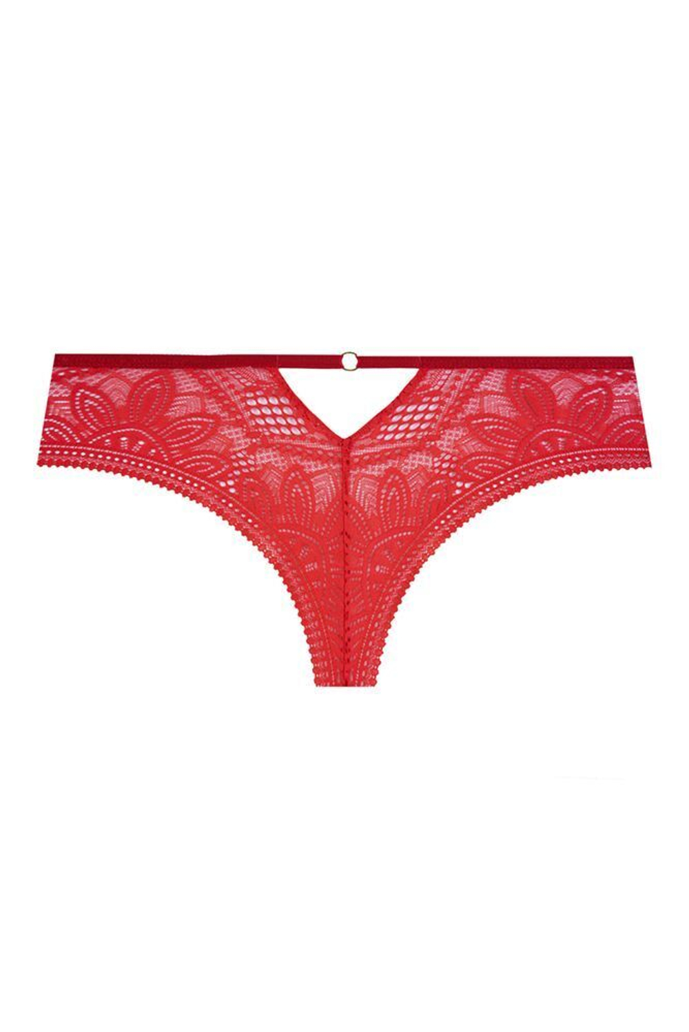 Трусики-стринги Desire из кружевного полотна (Размер: L) (Цвет: черный)