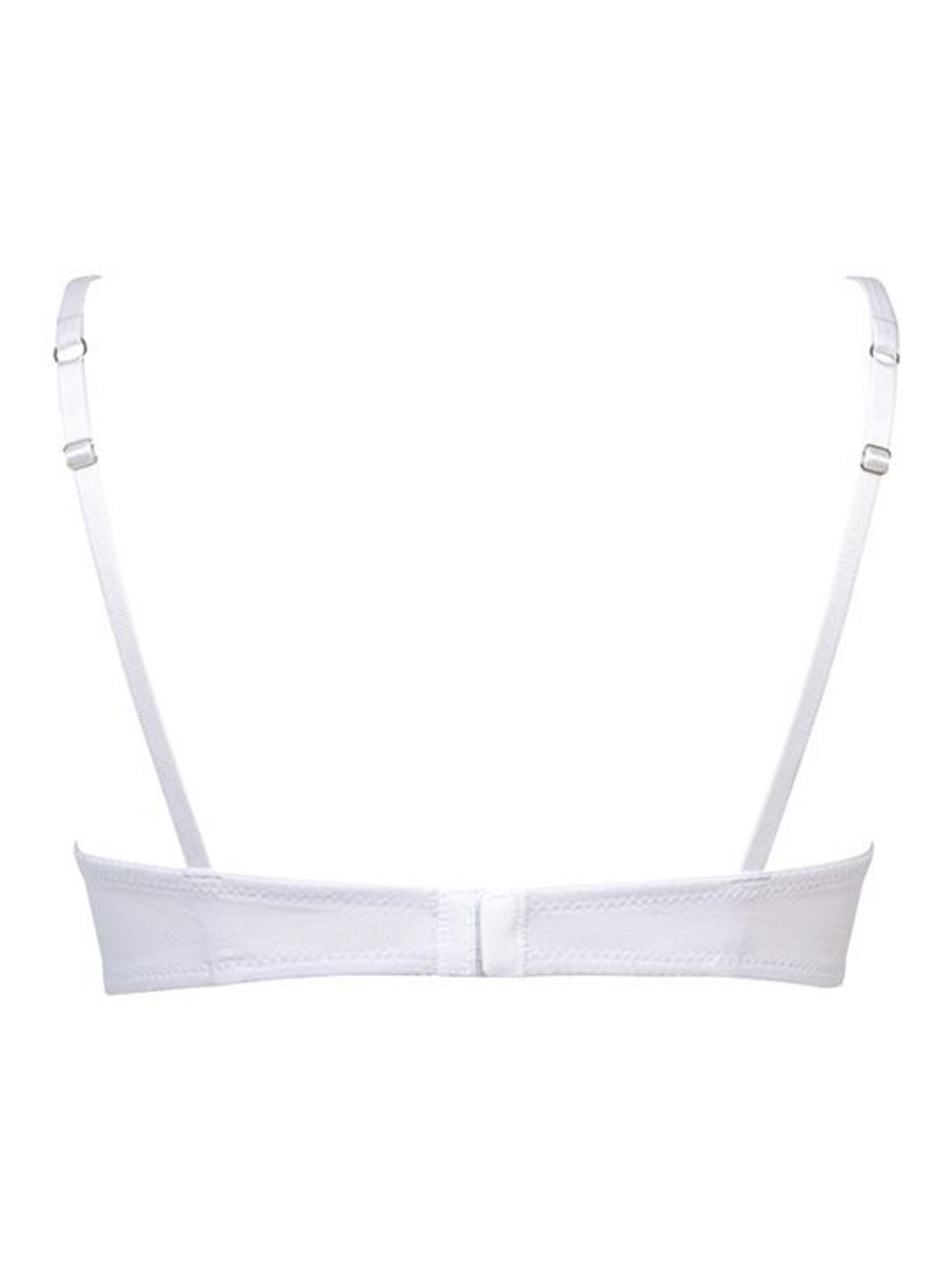 Бюстгальтер пуш-ап с градуированной чашкой из хлопковой ткани (Размер: 3B) (Цвет: белый)