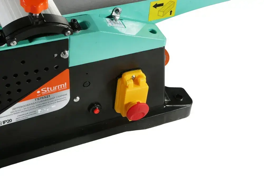 Станок деревообрабатывающий распиловочный, двигатель щеточный, 2000 Вт, диаметр диска 210мм, глубина реза 80мм, ширина строгания 155мм
