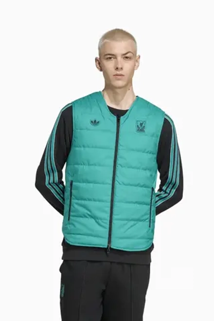 Жилет adidas Liverpool FC 25/26 Terrace Icons - бирюзовый