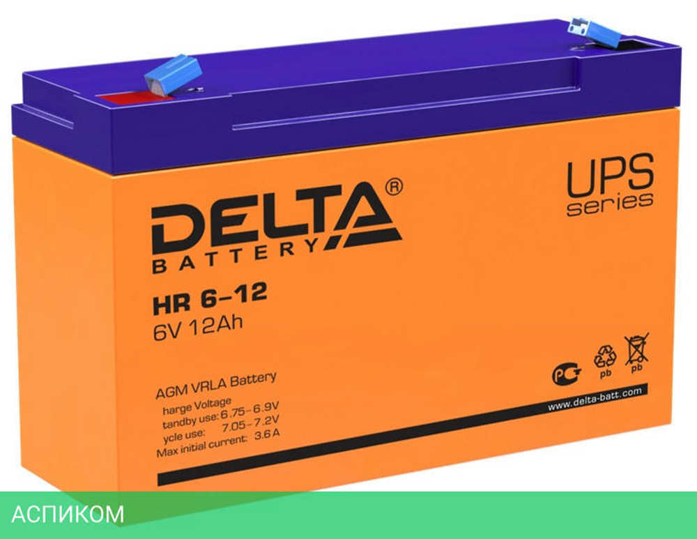 Аккумулятор для ИБП Delta HR 6-12