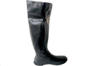 WBSJ Waterproof Rain Boots Unisex Black Gray