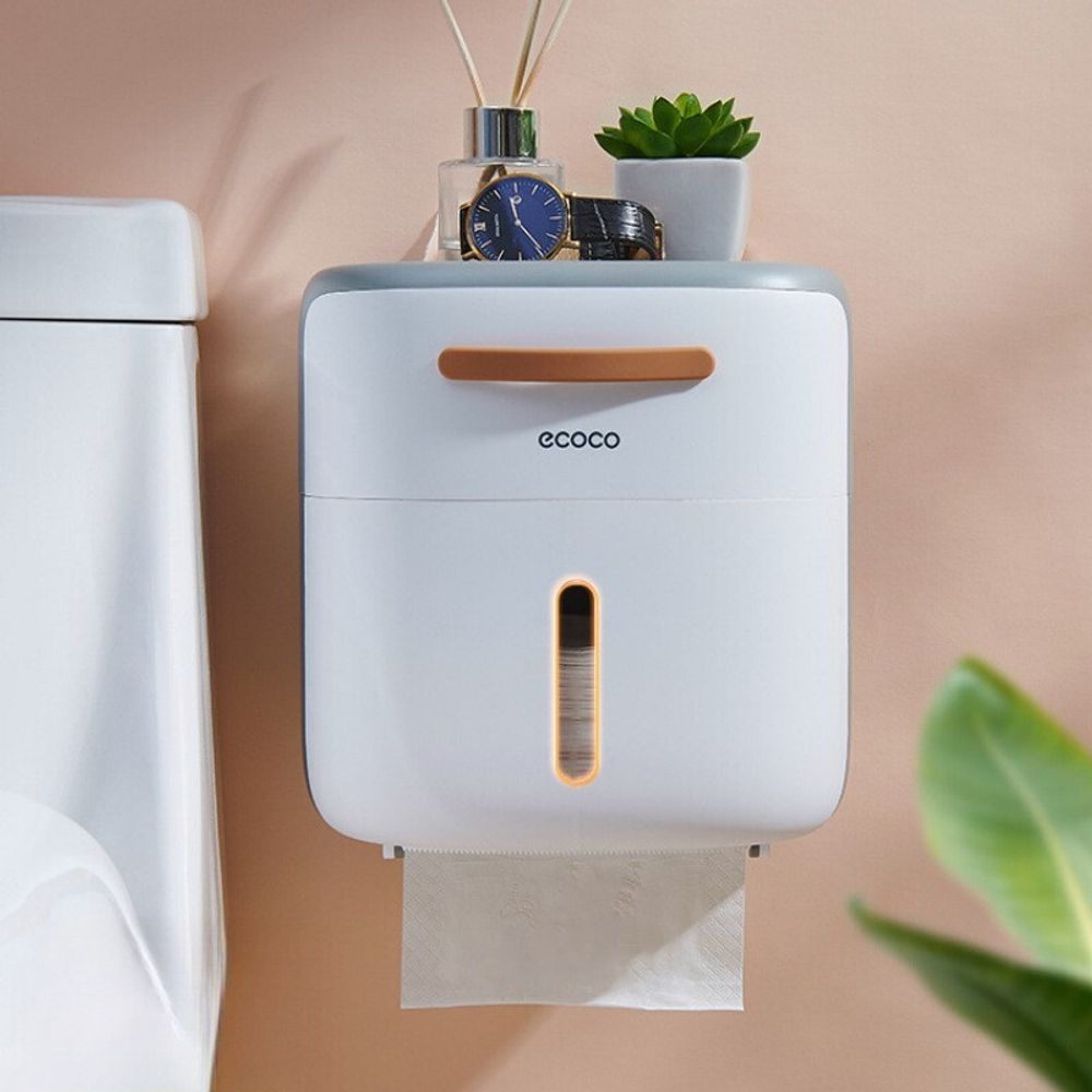 Держатель для туалетной бумаги настенный органайзер