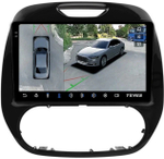 Магнитола для Renault Kaptur 2016+ - Teyes CC3-2K-360 на Android 10, 2K QLED, 6Гб+128Гб, CarPlay, 4G SIM-слот, 4 камеры в комплекте
