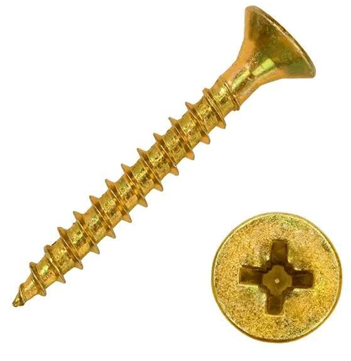Саморез по дереву Желт.цинк 4,2*75(76)  (упак. 250 шт)
