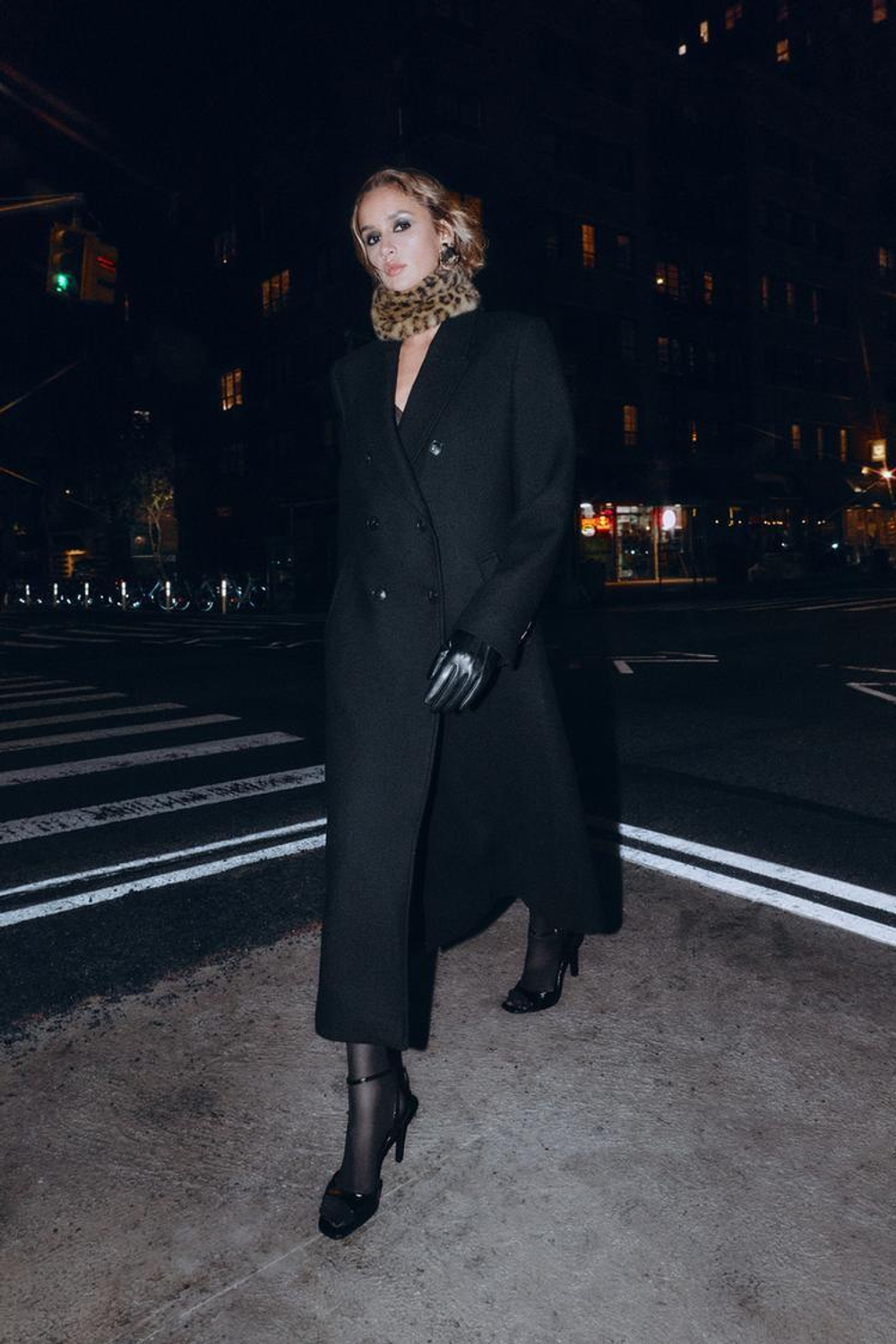 ZARA ПЕРЧАТКИ ИЗ ИСКУССТВЕННОЙ КОЖИ С АНИМАЛИСТИЧЕСКИМ ПРИНТОМ, КОРИЧНЕВЫЙ