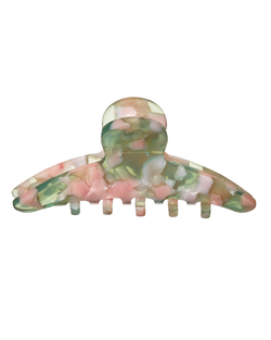 Заколка краб зелено-розовый, маленький