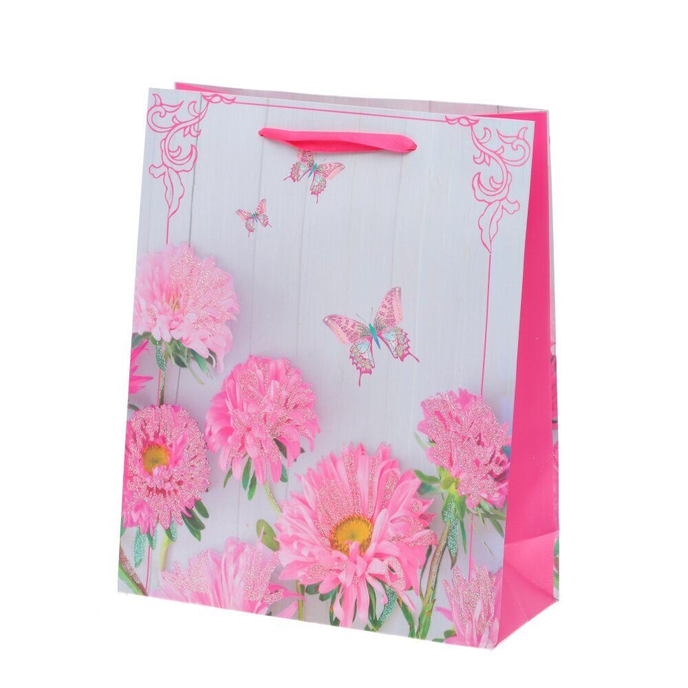 GAEM Пакет подарочный M (бумага 210г/м2, блок микс12шт), L26 W10 H32 см, 4в.