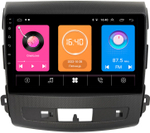 Магнитола для Mitsubishi Outlander XL, Peugeot 4007, Citroen C-Crosser (перфорированная рамка) - OEM GT9-004-1/9-004 на Android 10, 2ГБ-16ГБ