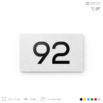 Табличка с номером 92 на дверь квартиры, для офиса, кабинета, аудитории, склада, белая 120х70 мм, Айдентика Технолоджи