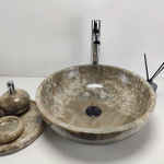 Раковина из оникса Bowl Grey Medium TinLip BO-60987 45*45*15